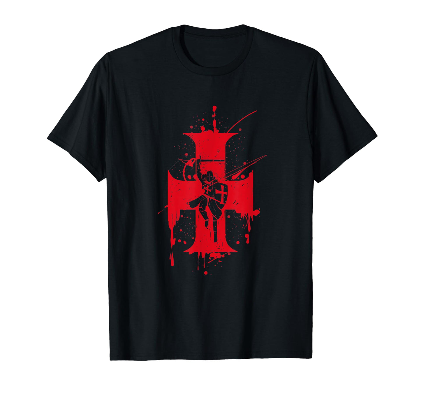 Catholic Templar Knights Templar Cross T-Shirt