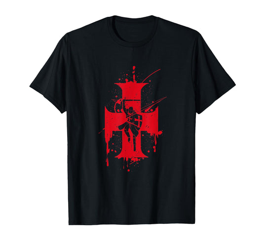 Catholic Templar Knights Templar Cross T-Shirt