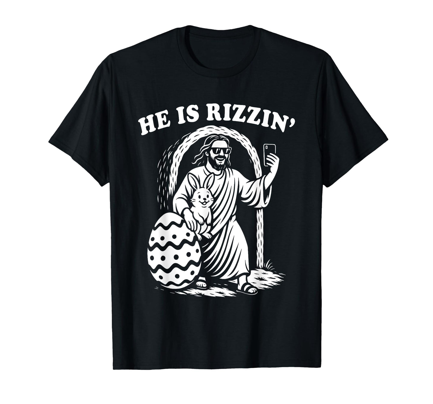 He Is Rizzin Funny Rizz Easter Meme T-Shirt