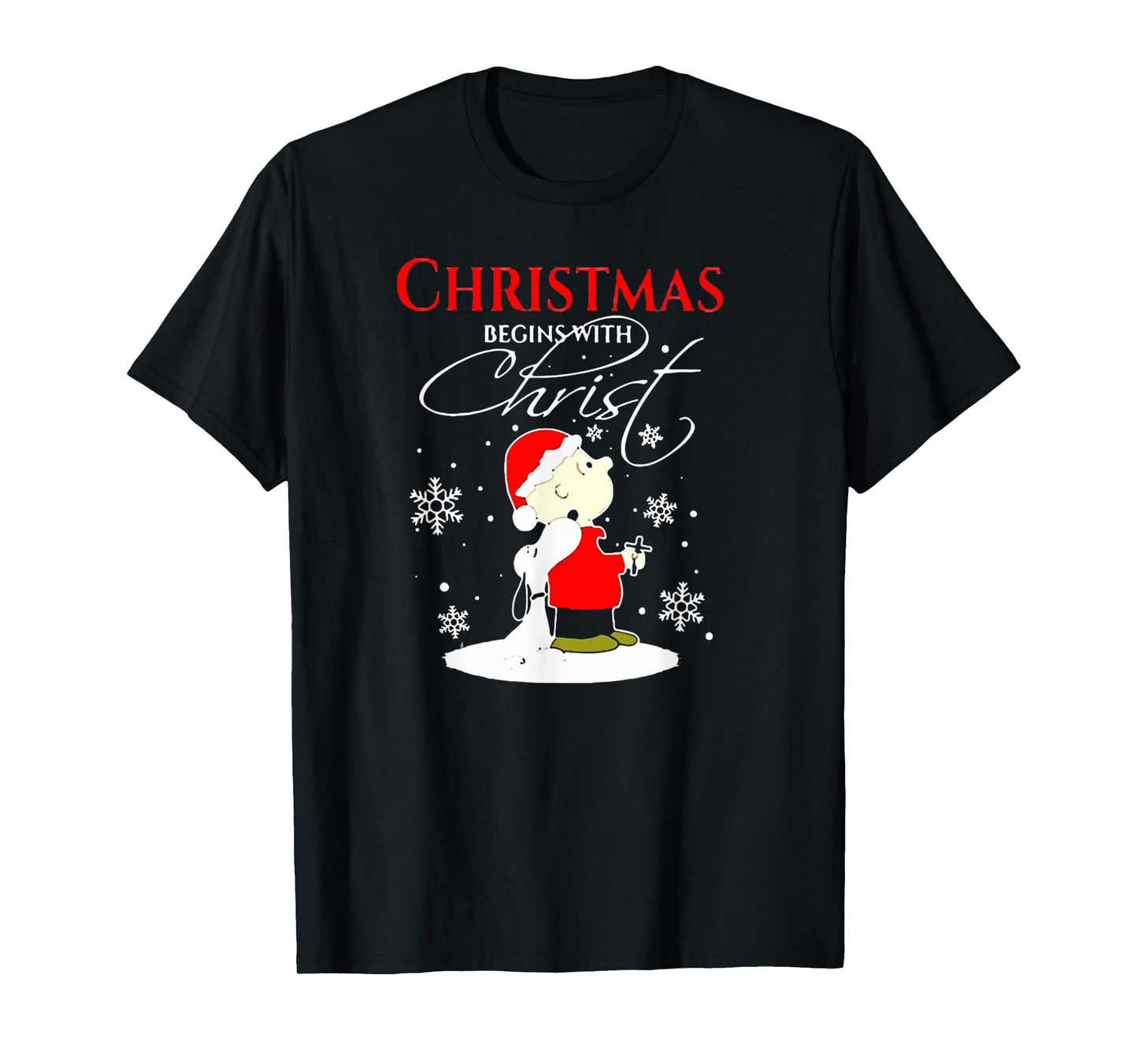 Christmas Begins With Christ Xmas Gift Holiday costume T-Shirt