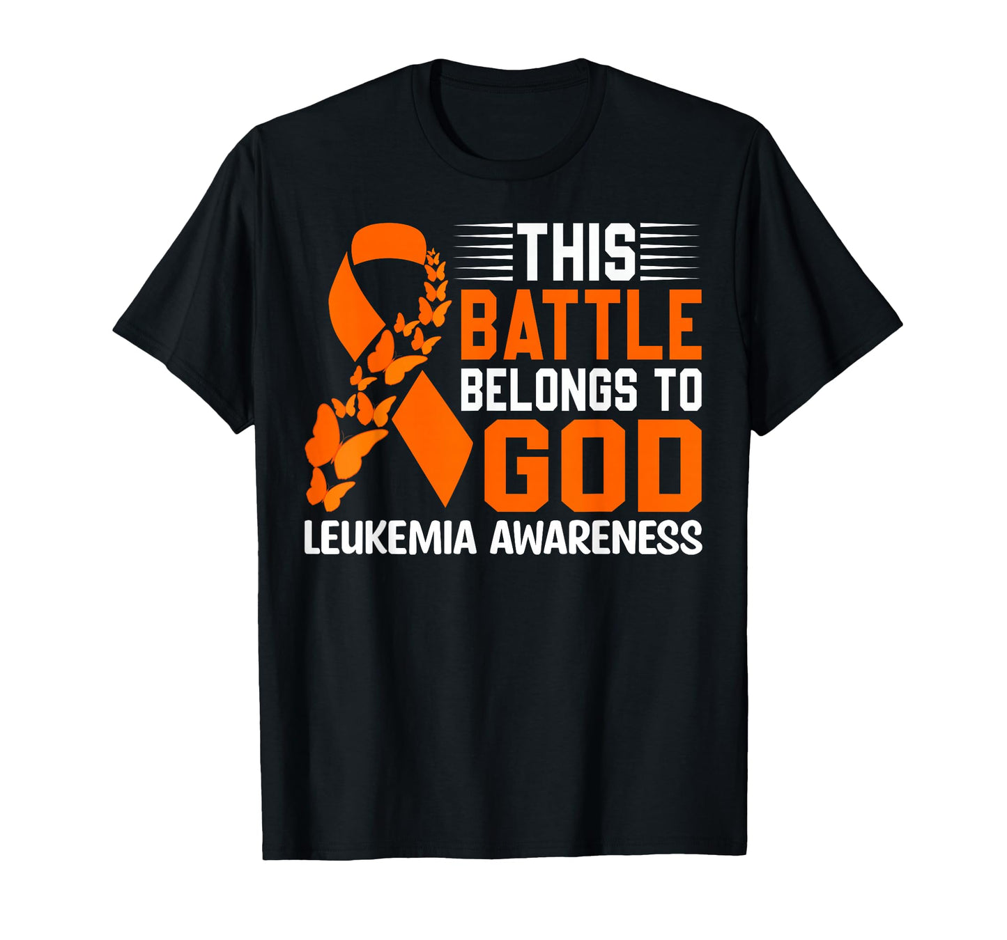 Childhood Leukemia Fighters Orange Ribbon Awareness T-Shirt
