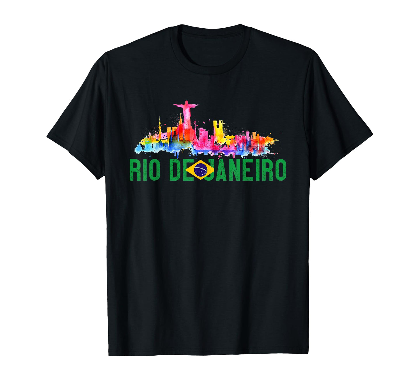 Rio De Janeiro Sugarloaf Mountain Christ The Redeemer Statue T-Shirt