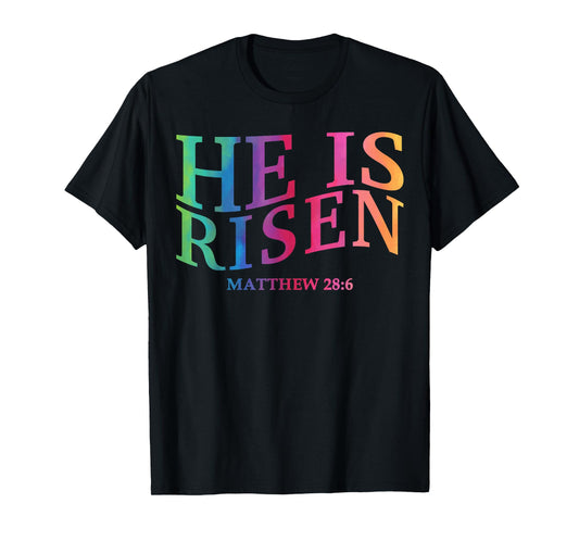 Toddler He is Risen Christian Easter God Sister Daughter Son T-Shirt