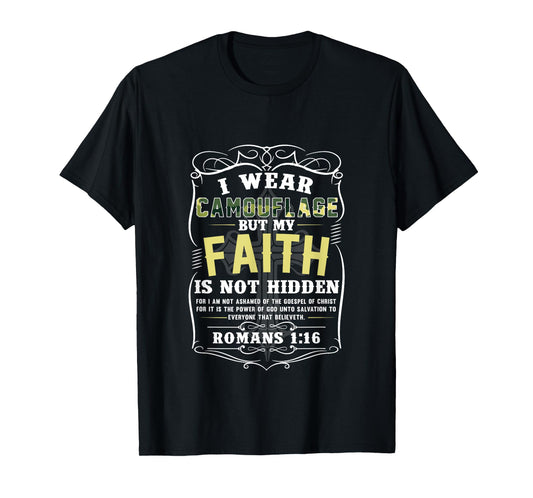 I am a Soldier of faith camouflage Jesus army T-Shirt