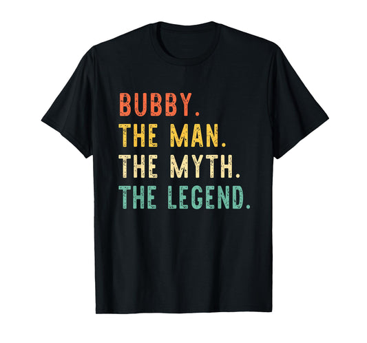 Bubby The Man The Myth The Legend Retro Vintage T-Shirt