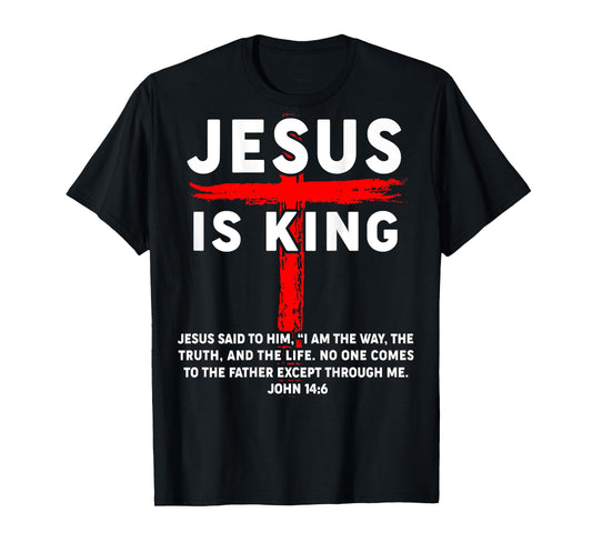 Men Jesus King Youth Boy Funny Christian Save Godson Toddler T-Shirt