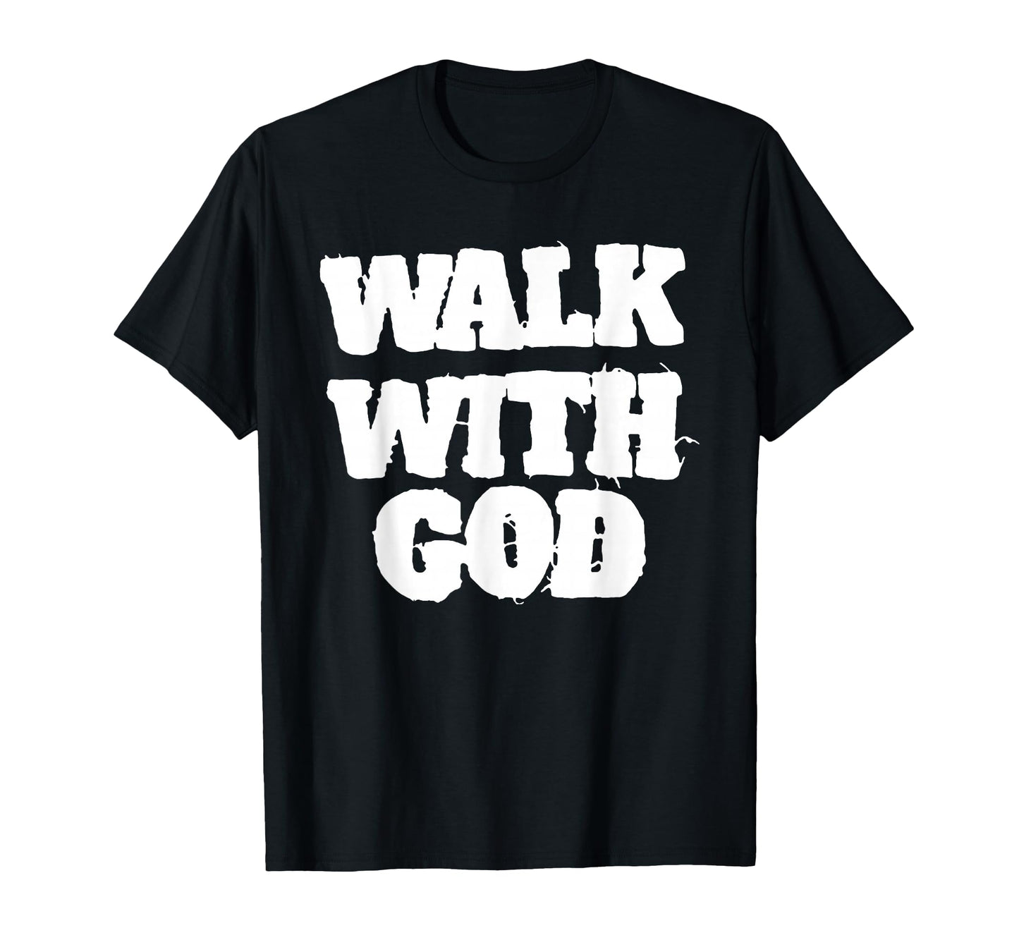 Walk with Jesus God Christian Men Women Saying Quote Funny T-Shirt