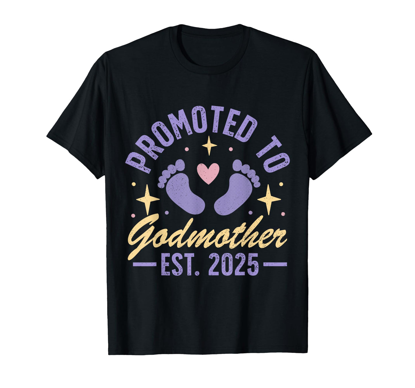 Promoted To Godmother 2025 T-Shirt