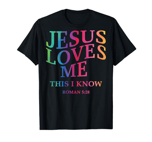 Toddler Girl Jesus Loves Me This I Know Christian God Son T-Shirt