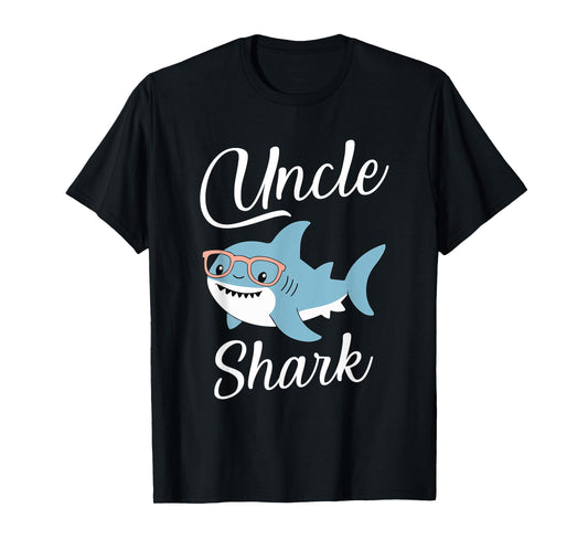 Uncle Shark Funny Matching Family Grandpa T-Shirt