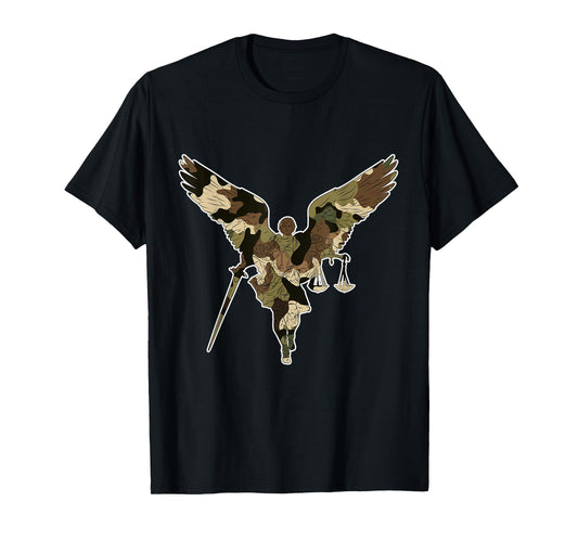 St Michael the archangel warrior of justice. Christian faith T-Shirt