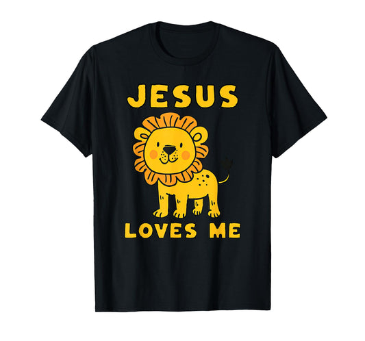 Jesus Loves Me Cute Lion Christian T-Shirt