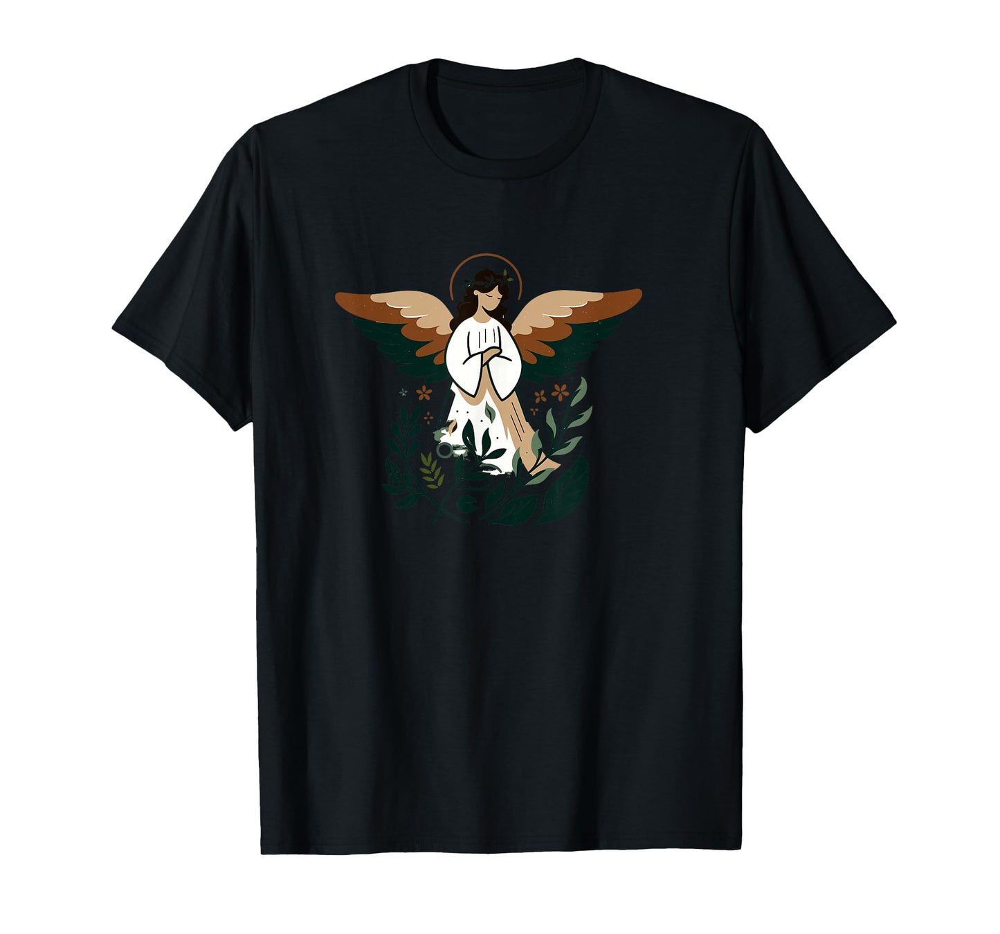 Minimalist Angel Nature Elements Spiritual Symbol T-Shirt