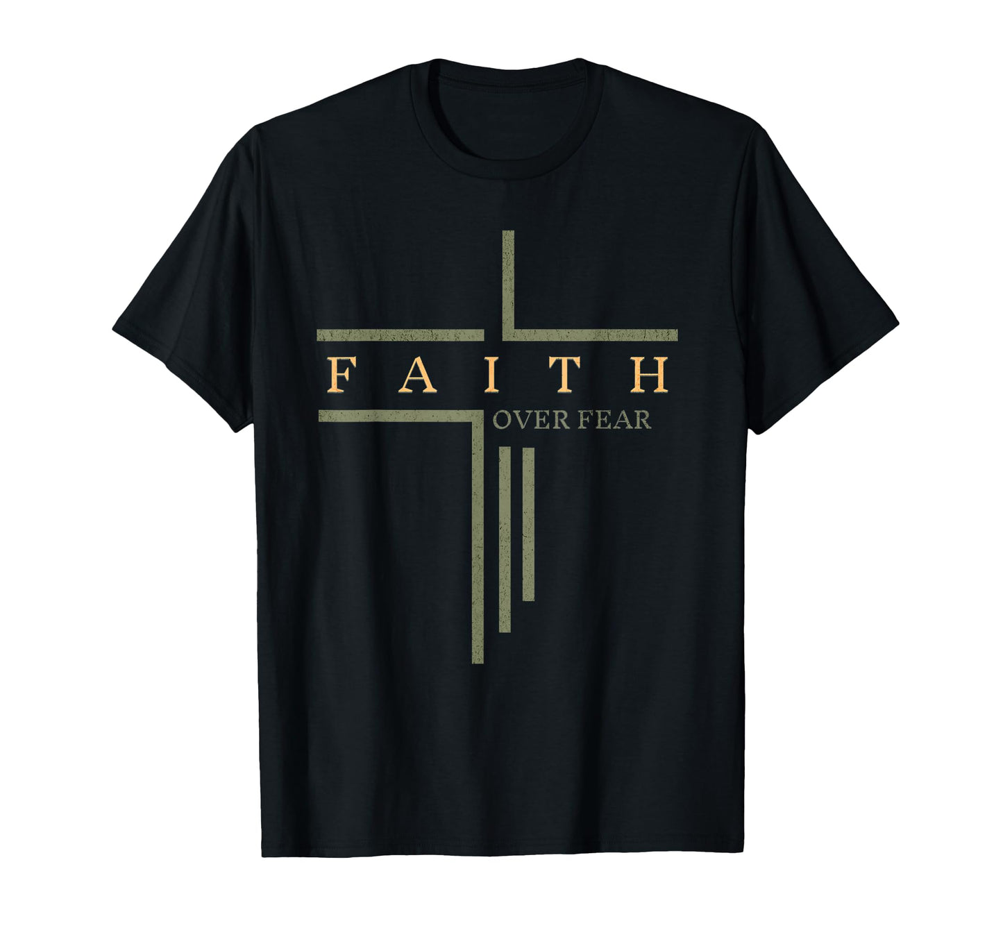Faith Over Fear Bible Verse Aesthetic Christian T-Shirt