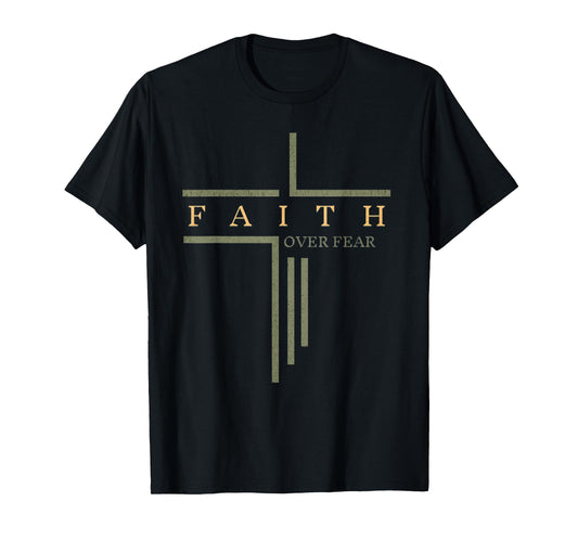 Faith Over Fear Bible Verse Aesthetic Christian T-Shirt