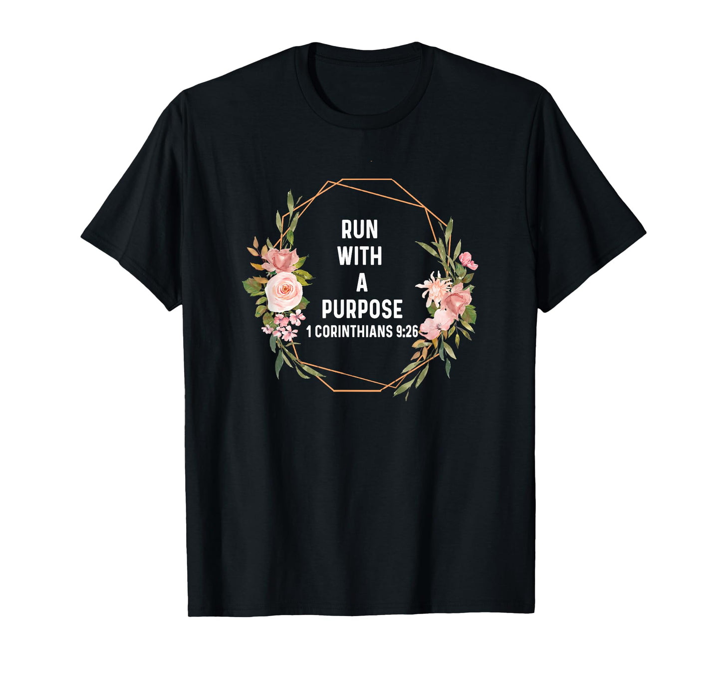 1 Corinthian 9:26 God Jesus Run Runner Running Purpose T-Shirt