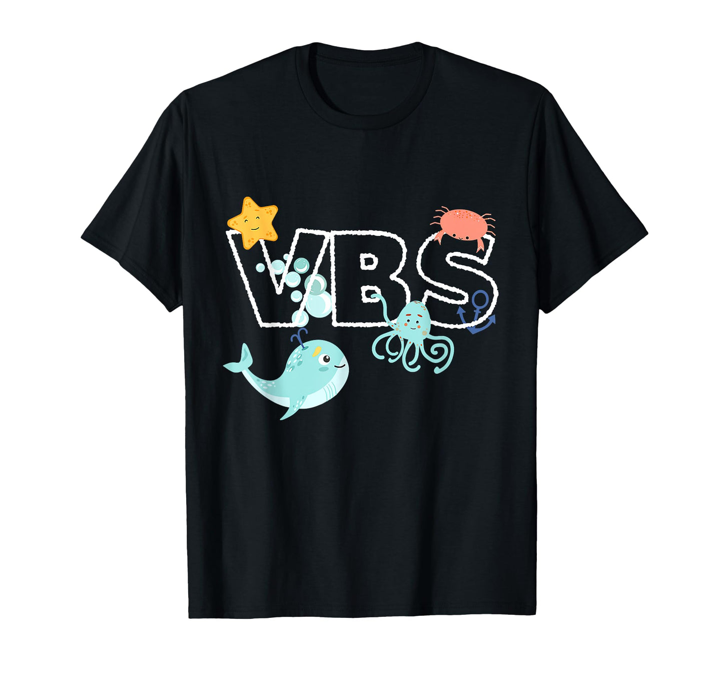 VBS Crew Summer Vacation Bible School Funny Ocean Animal T-Shirt for Men Women Girls Kids