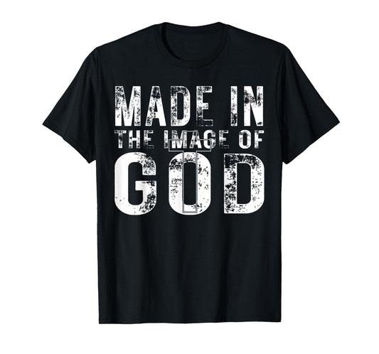 Made in The Image of God Christian God Bible T-Shirt