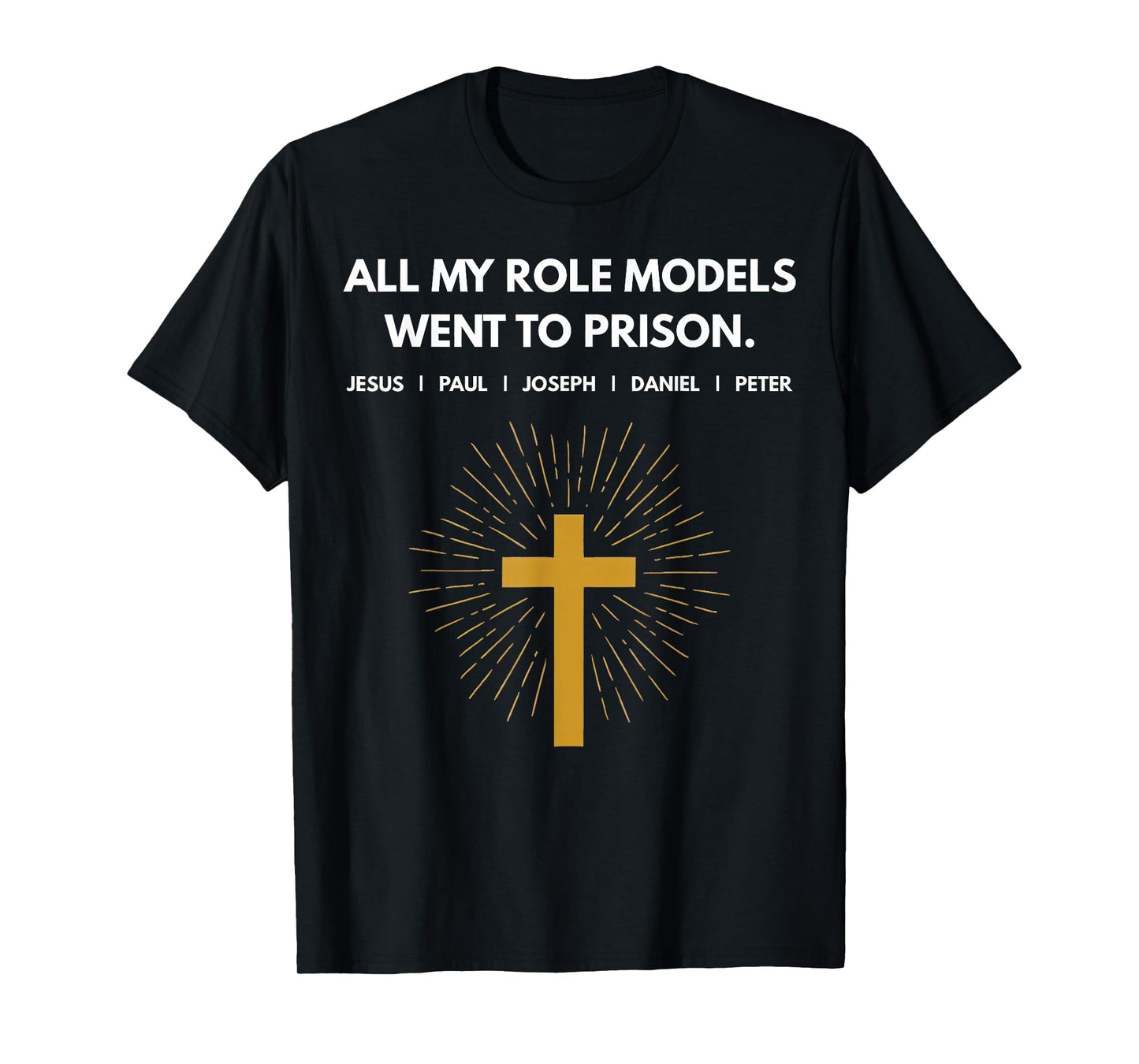 All My Role Models Went to Prison Jesus Funny T-Shirt