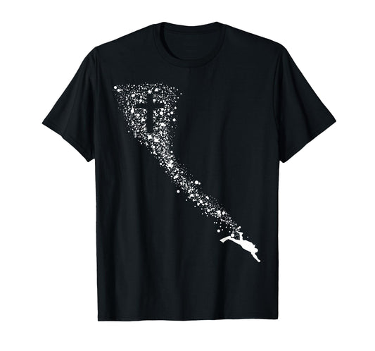 Christian Scuba Diving Jesus Cross Dive Flag Faith Diver Art T-Shirt