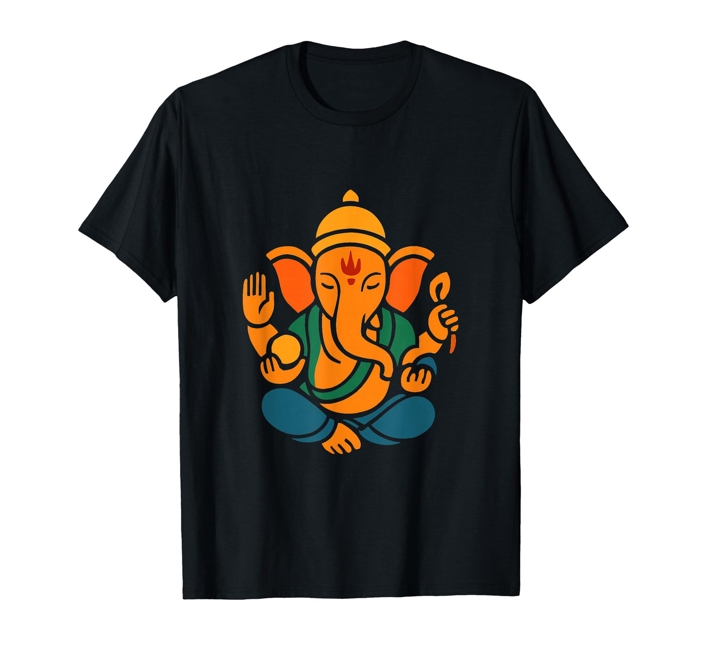 Ganesh Symbol Yoga Hindu Elephant God Ganesha Puja T-Shirt