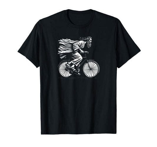 Awesome Jesus Christ Bicycle Vintage Retro Mountain Biker T-Shirt