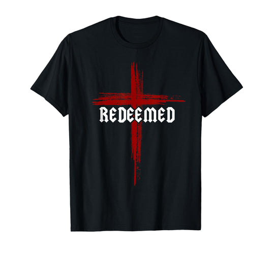 Redeemed Christian Cross Jesus Christ Faith Bible Religious T-Shirt