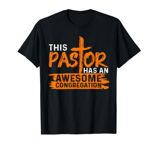 Funny Pastor Appreciation Gift Men Christian Church Priest T-Shirt