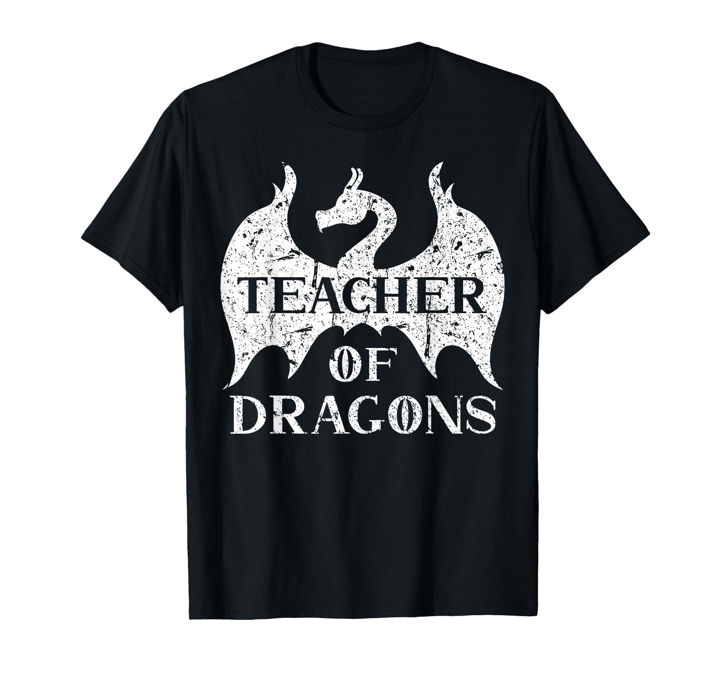 Vintage Teacher Of Dragons Funny Quotes Teacher Student T-Shirt for Men Women