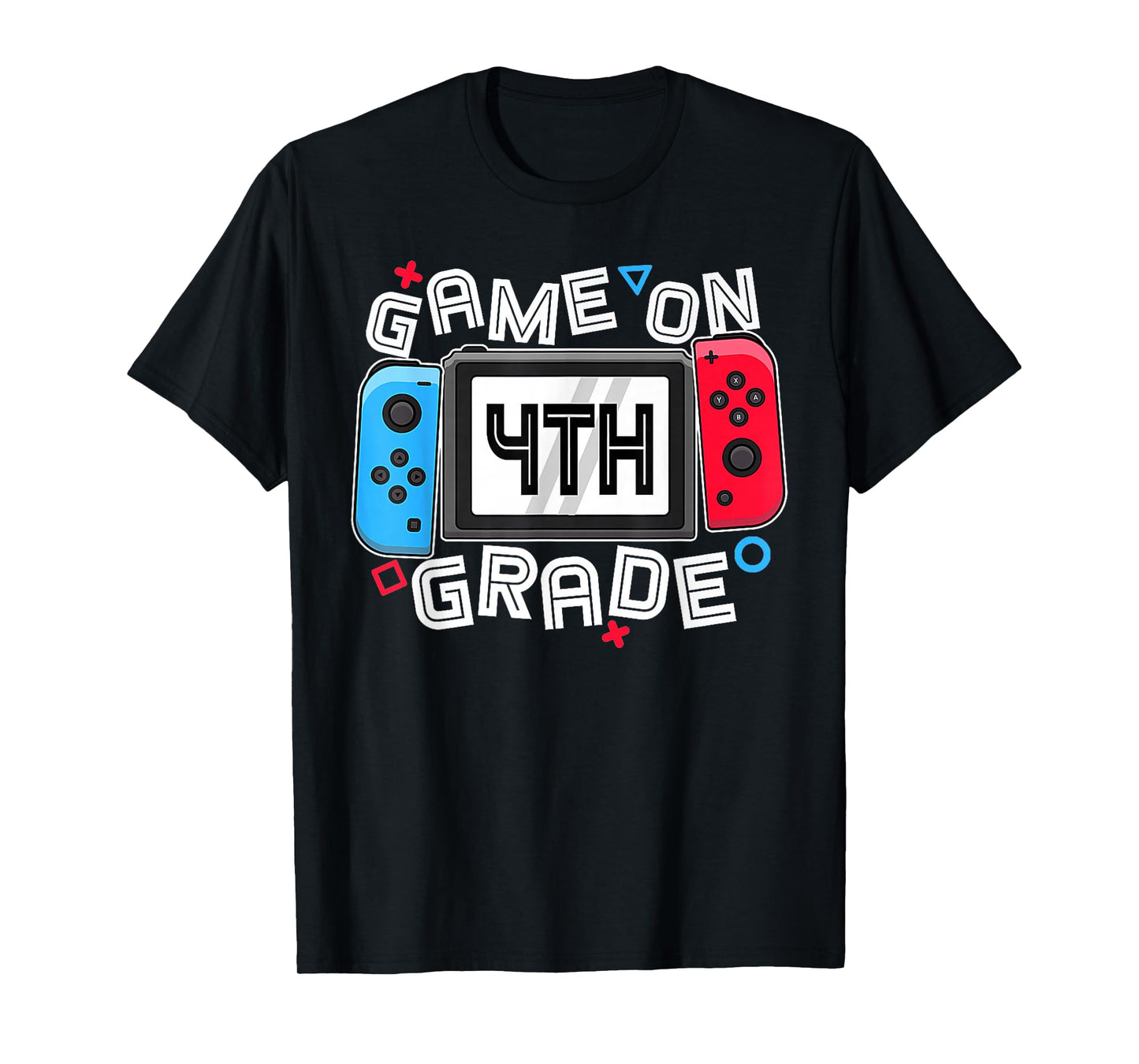 Gamer Back To School Funny Game On 4th Grade Kids Boys T-Shirt