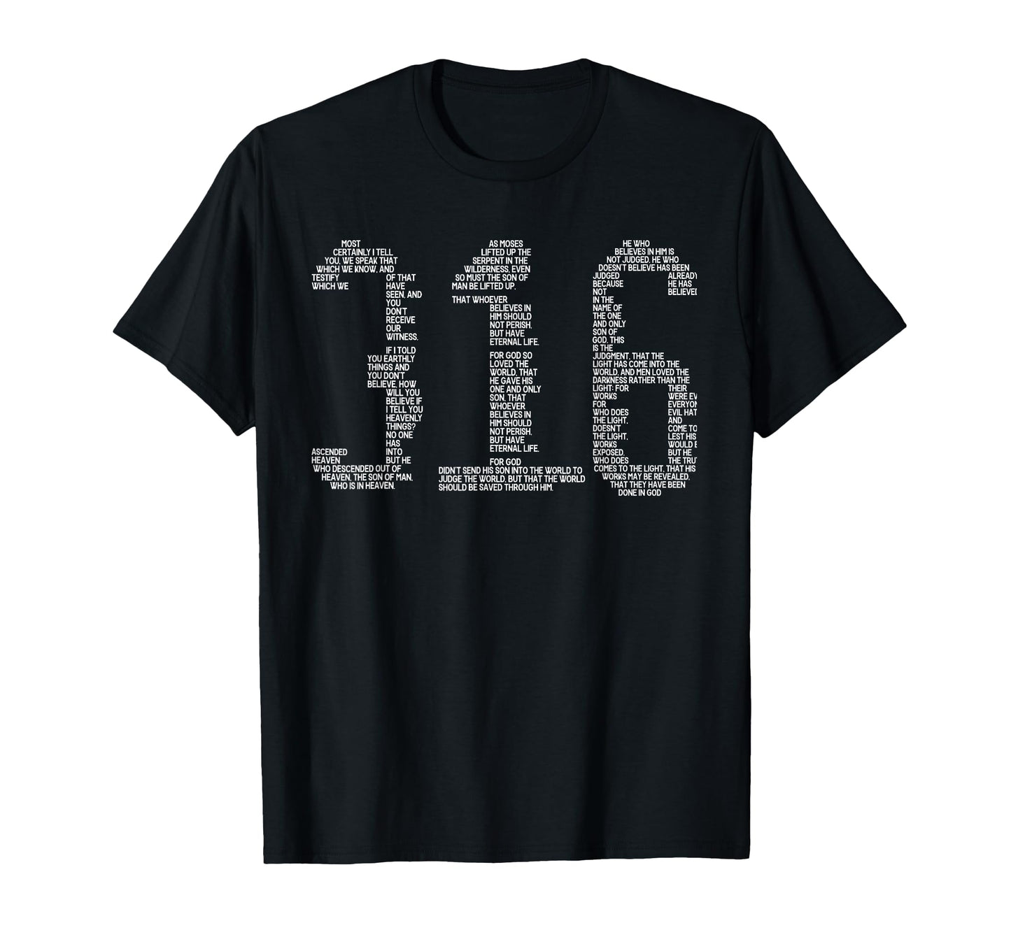 Christian Bible Verse John 3 16 T-Shirt
