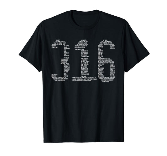 Christian Bible Verse John 3 16 T-Shirt