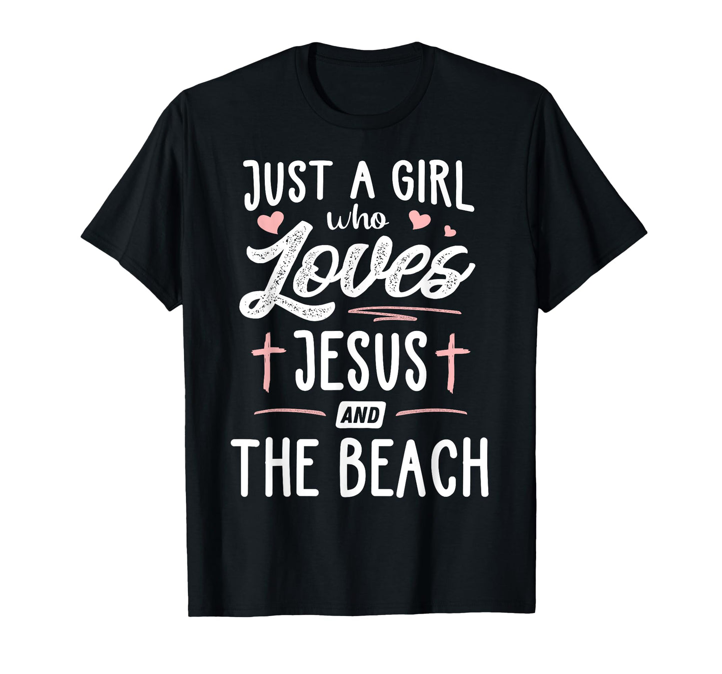 Just A Girl Who Loves Jesus And The Beach Gift Women T-Shirt