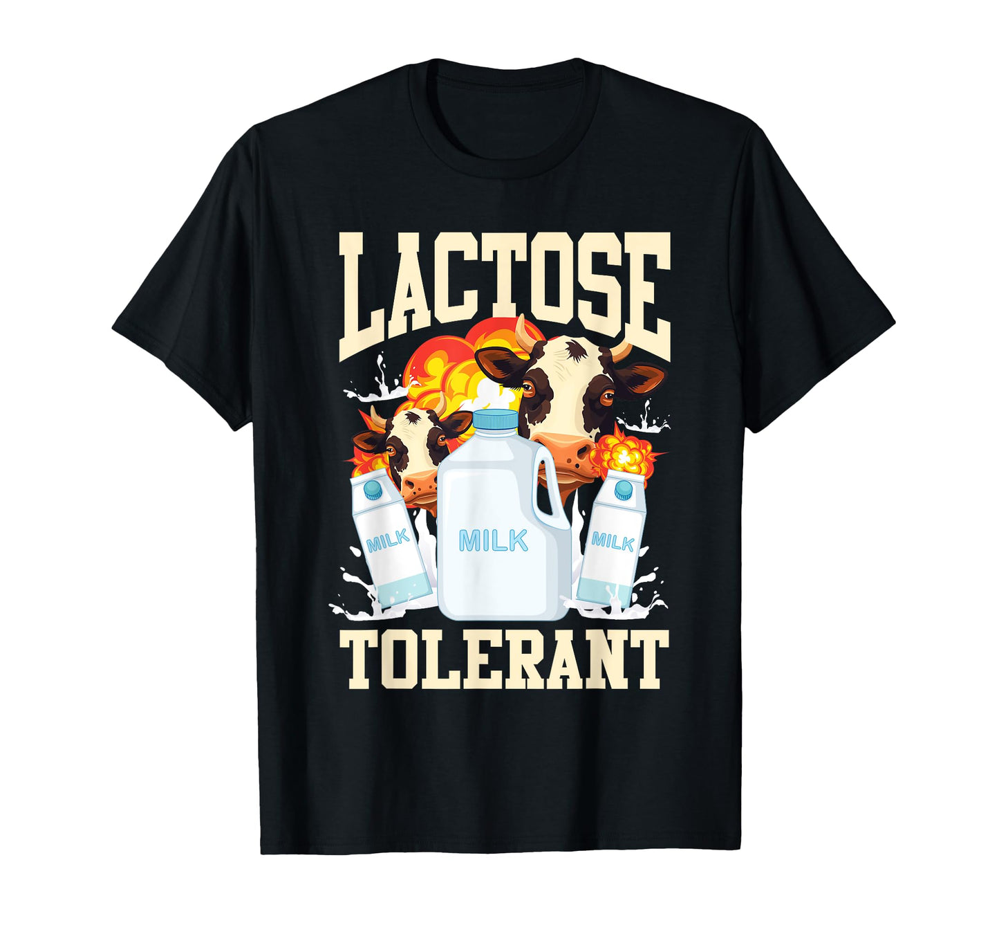 Lactose Tolerant Milk Dairy Food Intolerance T-Shirt