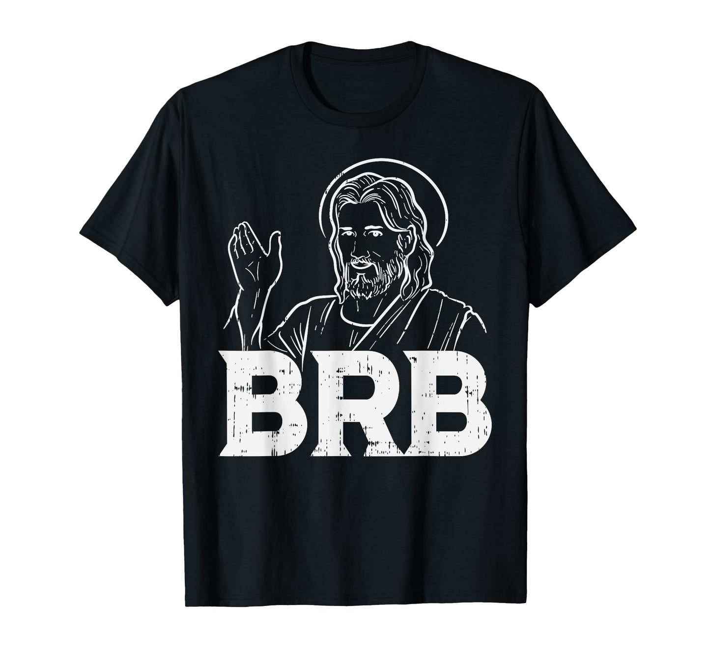 BoredKoalas Jesus Shirts Religious Christian Gift Jesus Brb Funny God Jesus Faith Resurrection T-Shirt