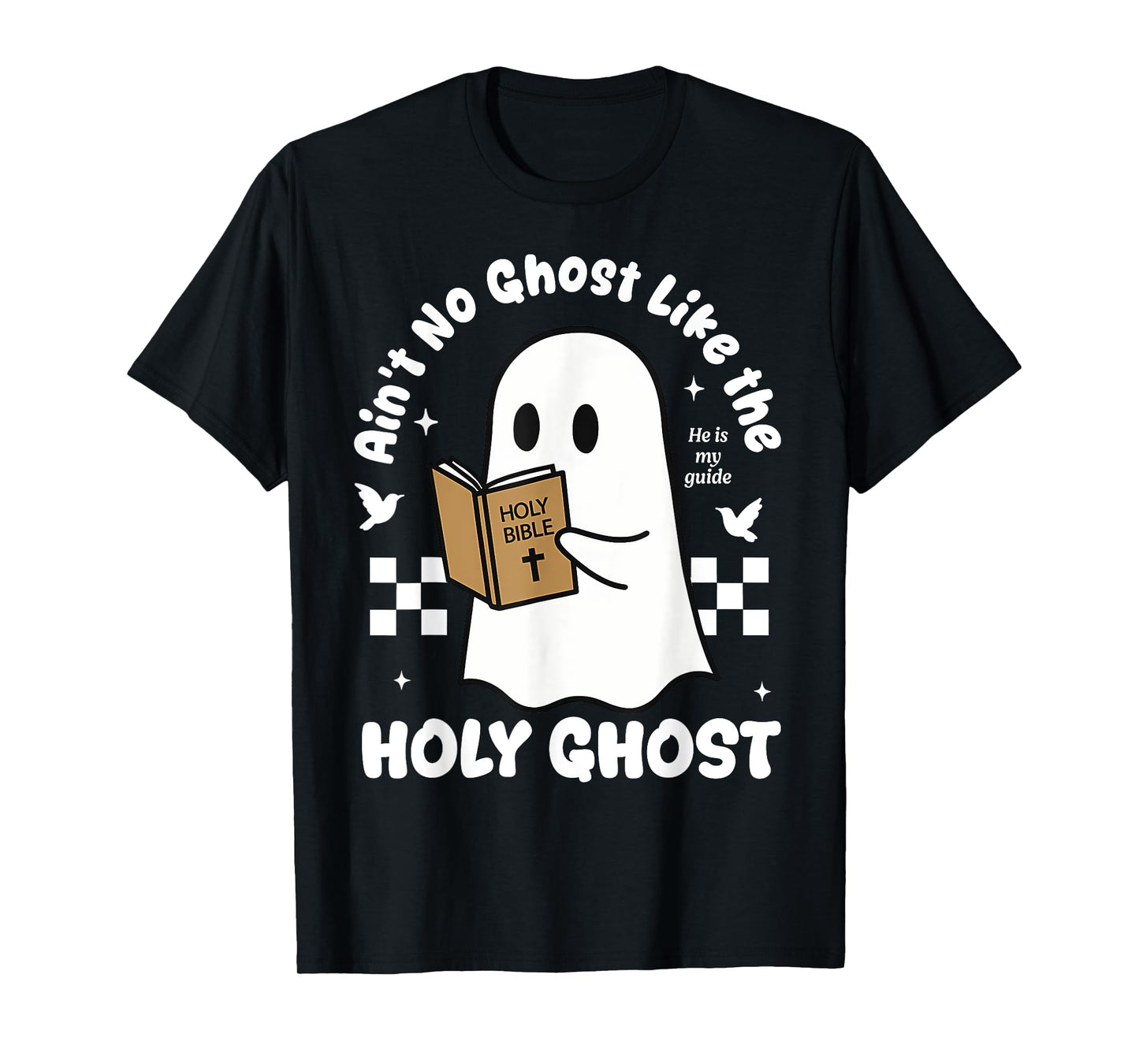 Holy Ghost Christian Fall, Funny Jesus, Cute Ghost Tee T-Shirt