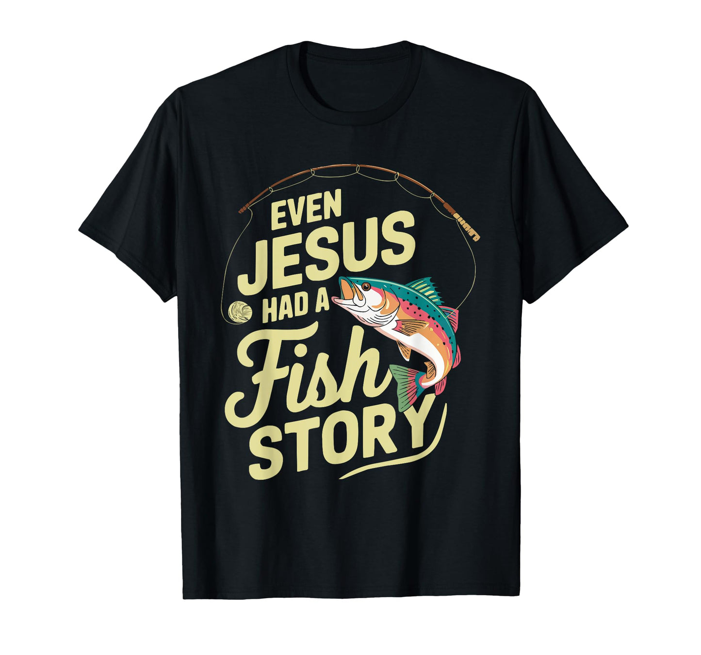 Fishing Jesus Christ Religion Christian Fisher Christianity T-Shirt