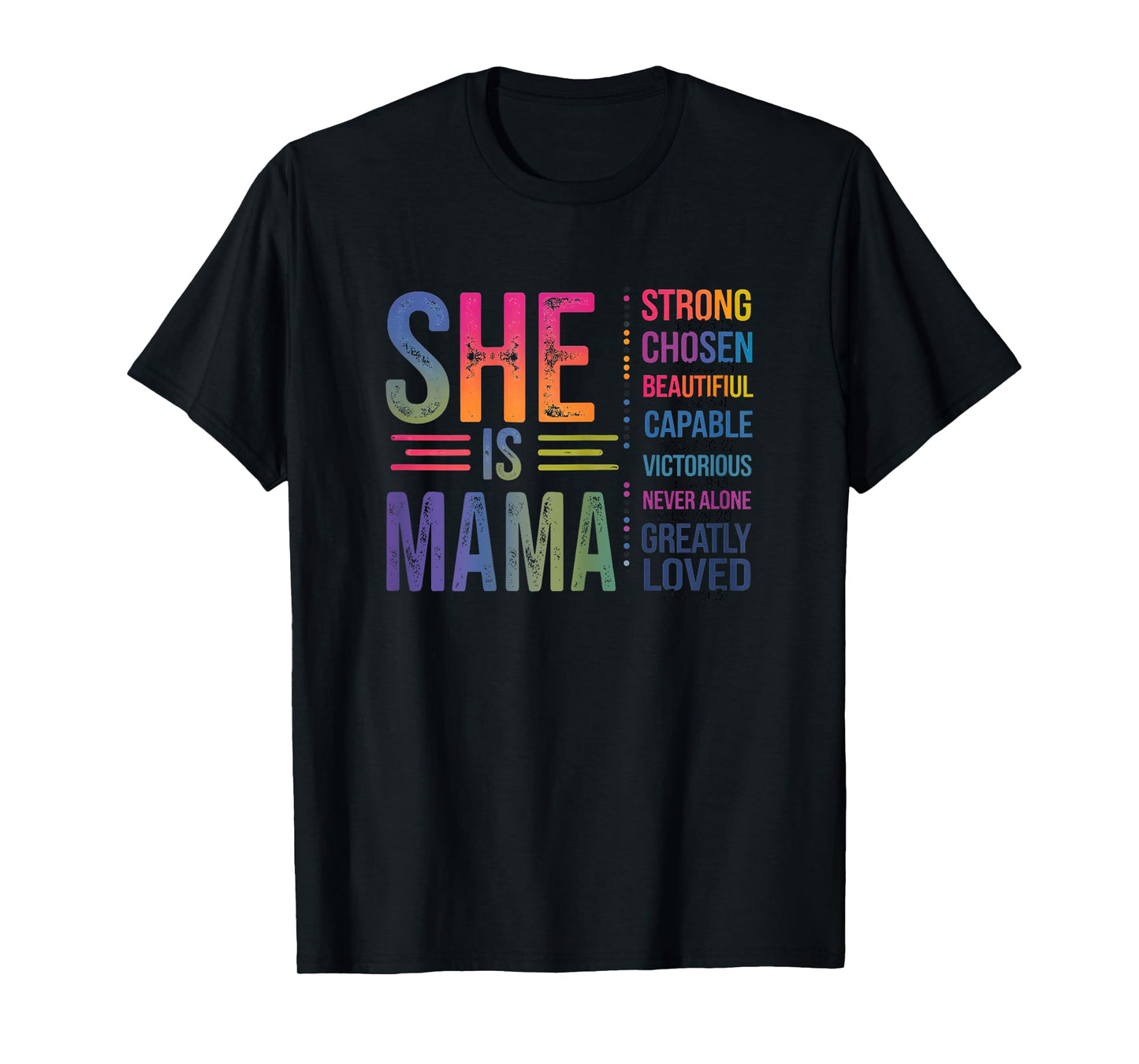 She Is Mama Christian Mothers Day Jesus Nana Religious Women T-Shirt
