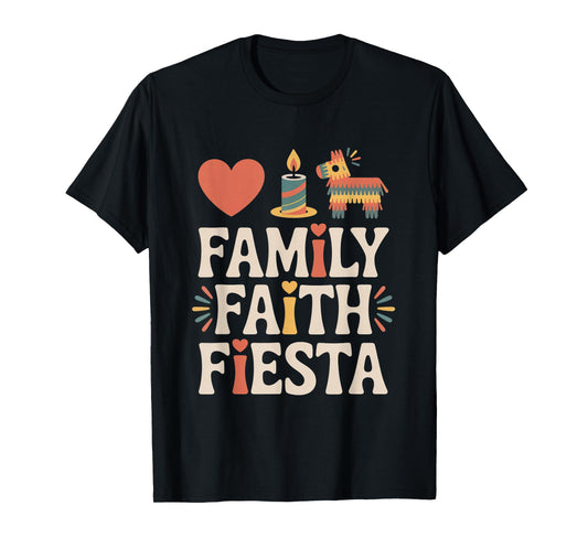 Family Faith Fiesta Hispanic Heritage Month T-Shirt