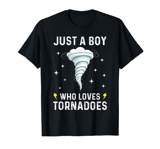 Funny Tornado Gift For Boys Kids Hurricane Weather Chaser T-Shirt