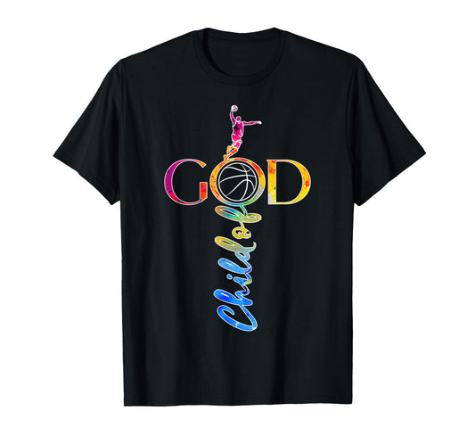 Religious Jesus Basketball Child of God Basketball T-Shirt