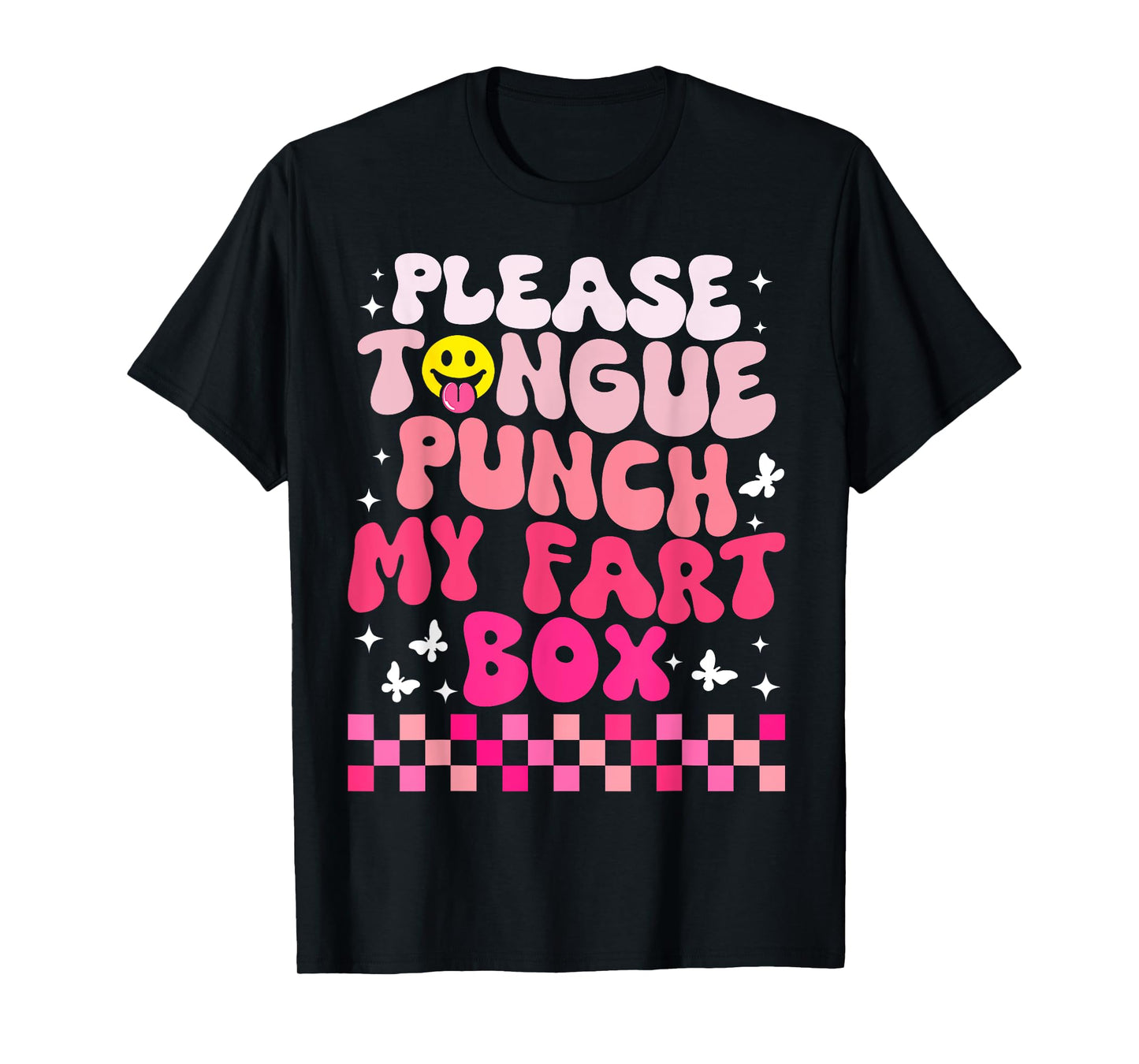 Inappropriate Please Tongue Punch Funny Cringe Men Women T-Shirt
