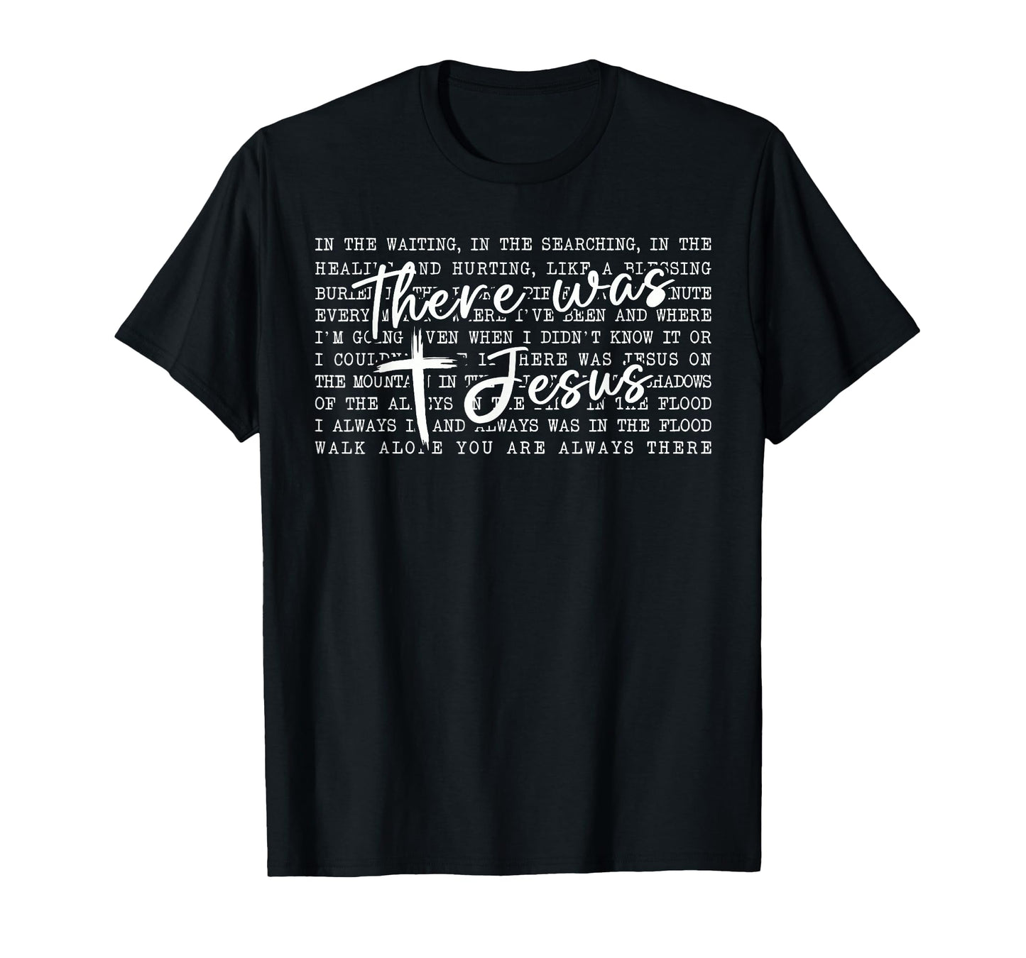 There was Jesus Christian Bible Verse Religious Faith Retro T-Shirt