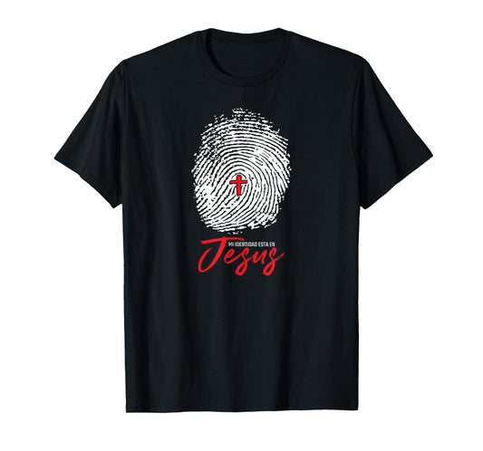 Mi Identidad en Jesus Tshirt Faith Inspirational Tees T-Shirt