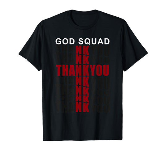 God Squad Jesus Thank You Cross Loved The World T-Shirt