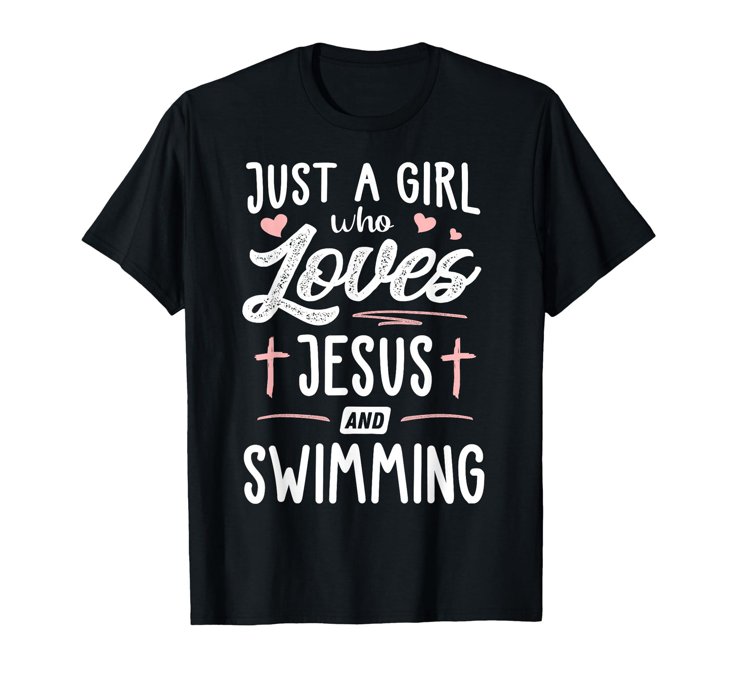 Just A Girl Who Loves Jesus And Swimming Gift Women T-Shirt