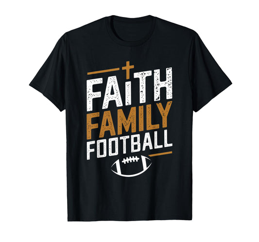 Family Football Christian Design for Men T-Shirt