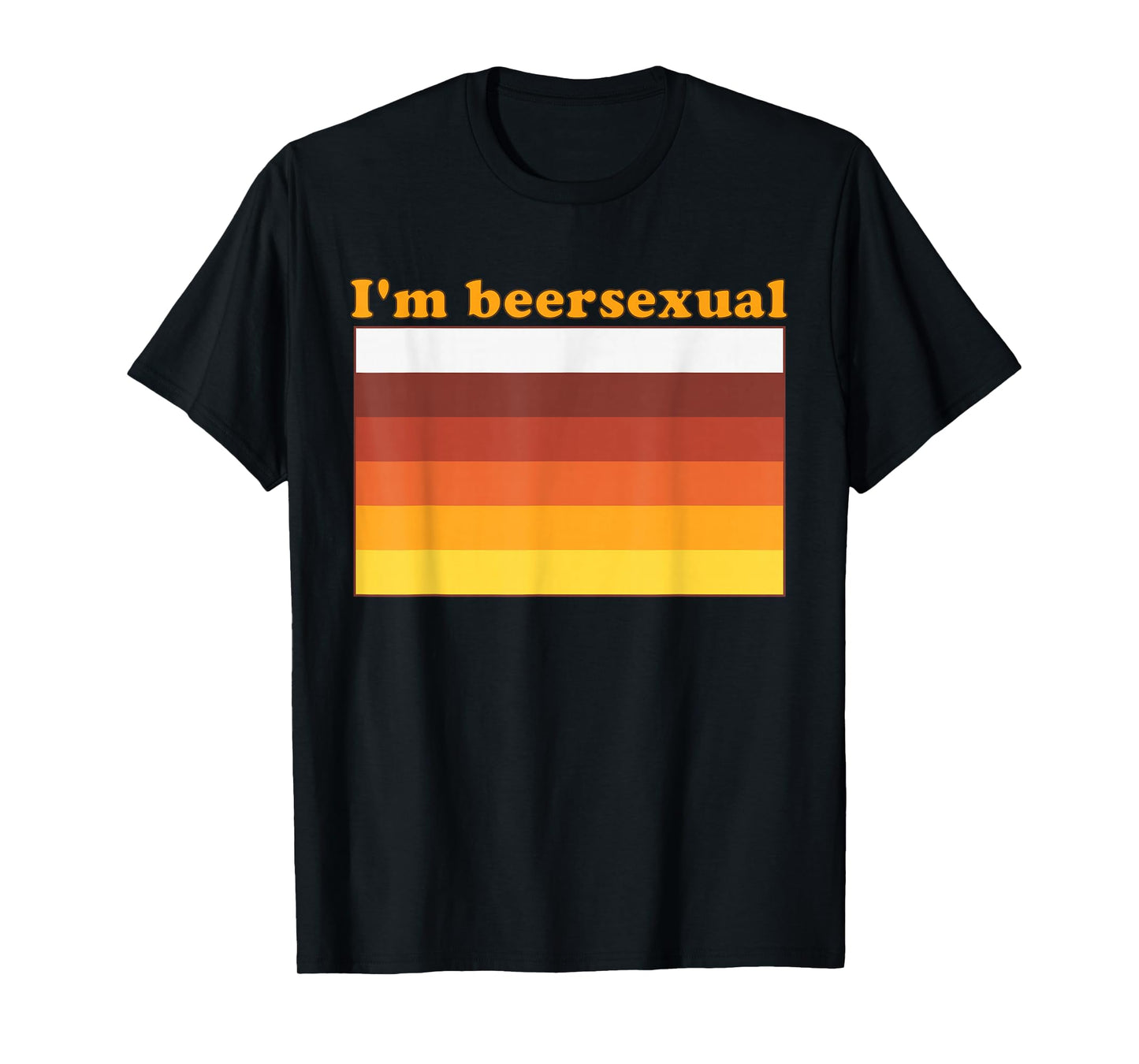 I'm Beersexual Beer Drinking LGBTQ Pride Design T-Shirt