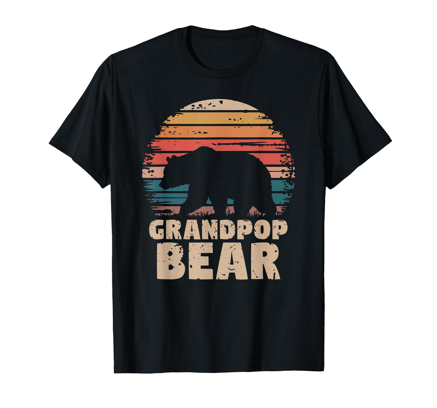 Grandpop Bear Vintage Retro Funny Father's Day T-Shirt