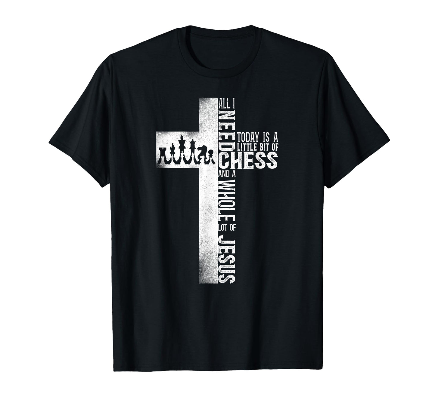 Chess Player Chess Piece Vintage Christian Jesus Cross T-Shirt